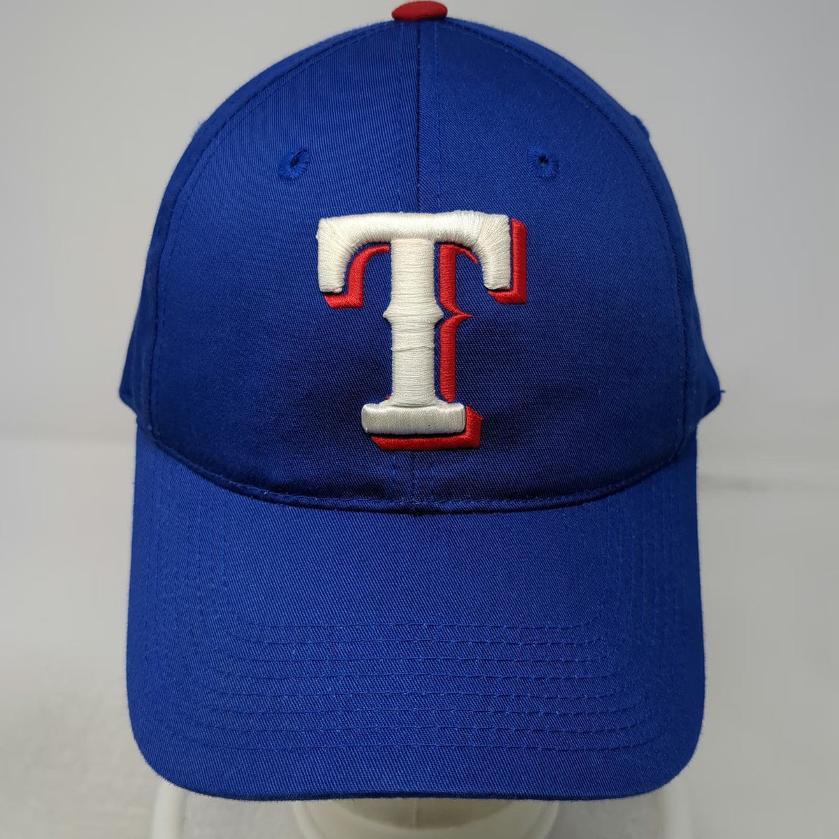 Texas Rangers MLB Outdoor Cap Snapback Blue OSFM White Red Logo Gray Brim Hat