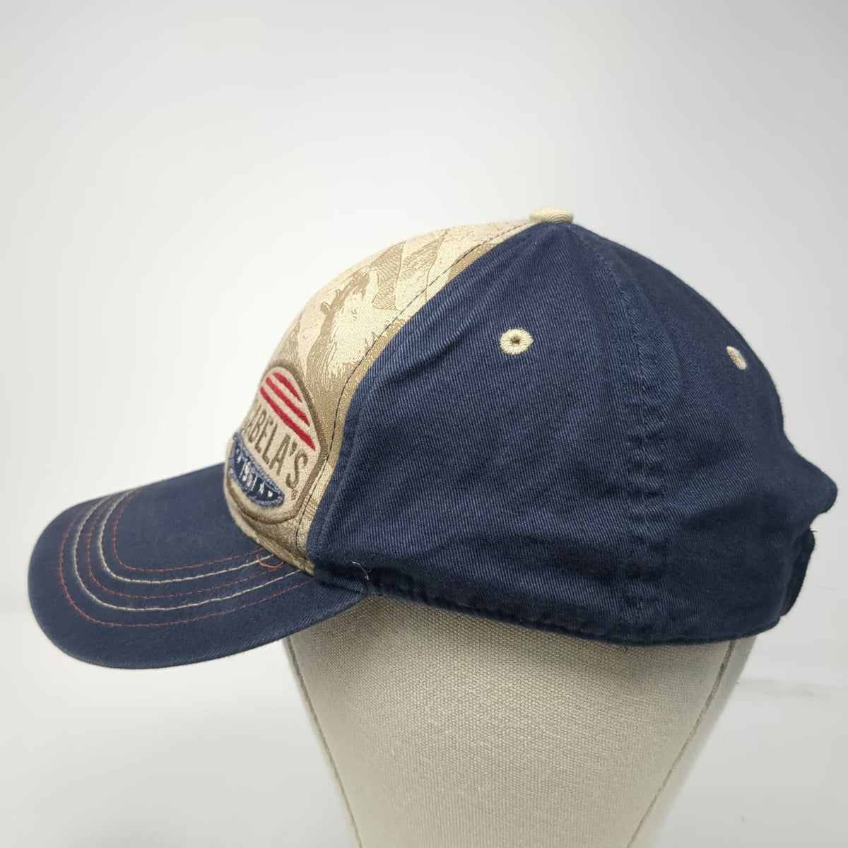 Cabela's Baseball Cap Blue One Size 1961 Eagle Mountain Patch Strapback Hat