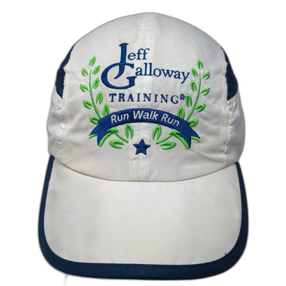 Leslie Jordan Baseball Cap White Blue Green One Size Jeff Galloway Training Hat