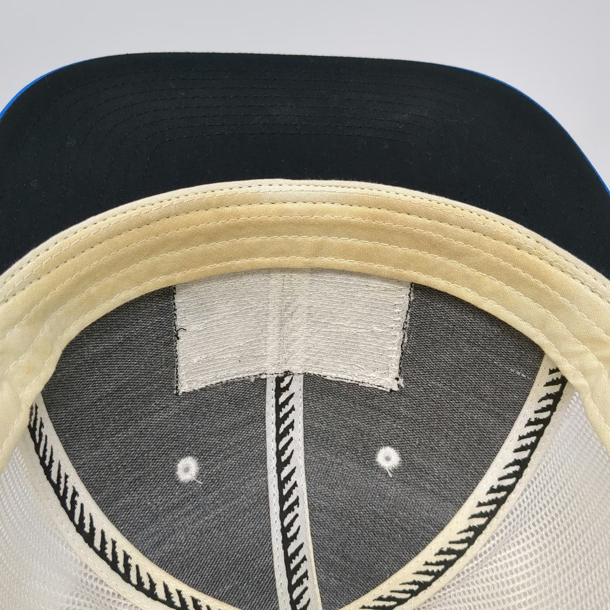 Hooey Trucker Hat Blue One Size American Flag Patch Mesh Back Snapback Cap