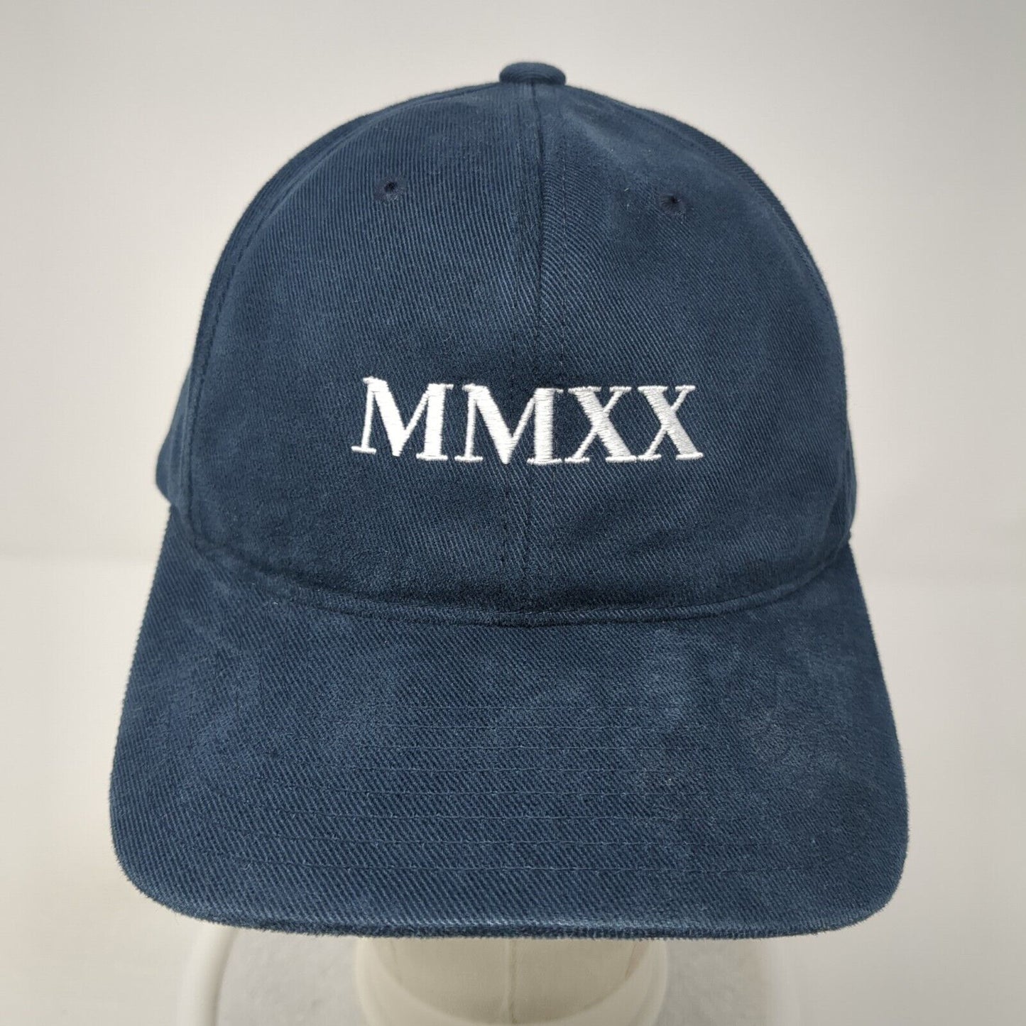 MMXX Strapback Baseball Cap Blue OS Adjustable Embroidered Classics Yupoong