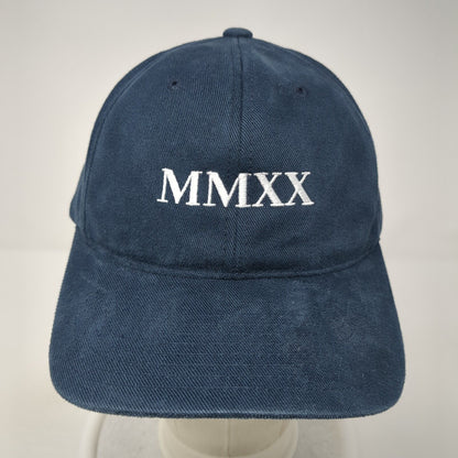 MMXX Strapback Baseball Cap Blue OS Adjustable Embroidered Classics Yupoong