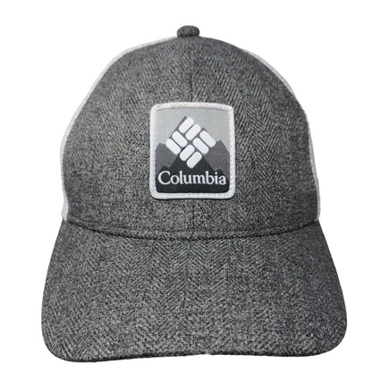 Columbia Snapback Trucker Hat Gray One Size Adjustable Mesh Back Polyester