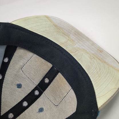 Sindero Provisions Co. Snapback Hat Blue OSFM Olympic National Park Rope Topo
