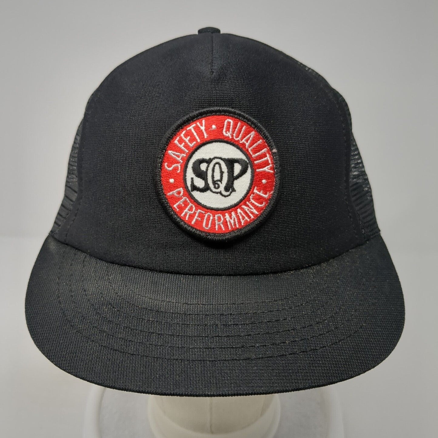 Safety Quality Performance Trucker Hat Black OS Adjustable Mesh Back Stylemaster