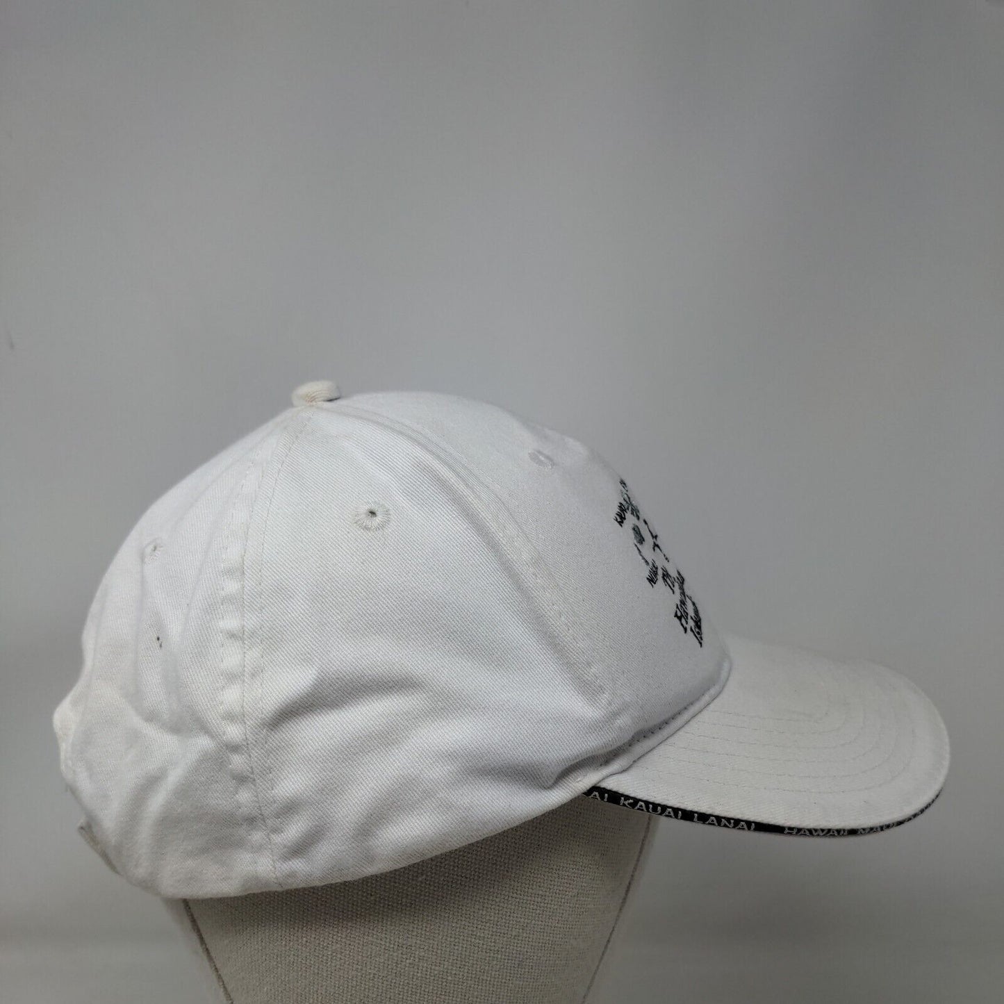 Surfware Strapback Hawaiian Islands Strapback Hat White OSFA Embroidered