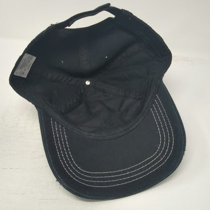 Guinness Baseball Cap Black One Size Frayed Patch Harp Dublin Shamrocks Hat