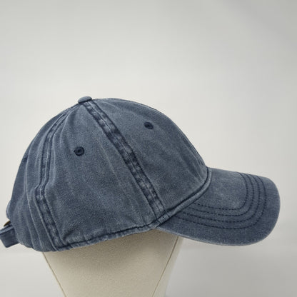 Zylioo Slideback Hat Blue One Size Adjustable Solid 6 Panel Blank