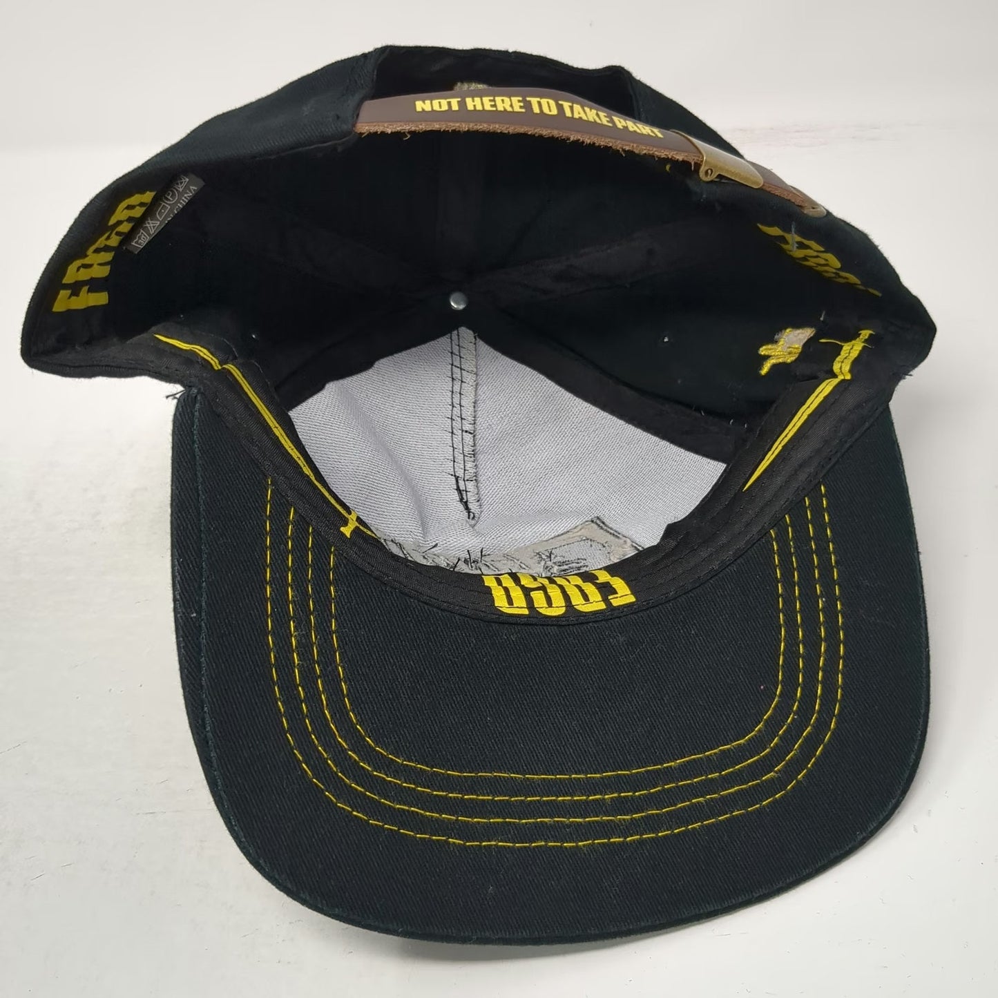 FRGD Forged Irish Stout 5 Panel Black OS Hat Strapback Dublin Ireland