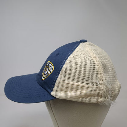 Port Authority Trucker Hat Blue One Size Harrison New York PBA Shield Patch