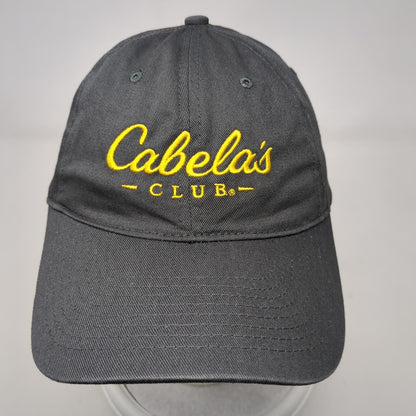 Cabela's Club Slideback Hat Solid Gray OSFM Adjustable Embroidered