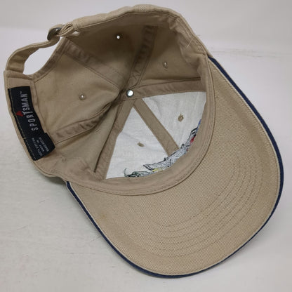 Sportsman Baseball Cap Beige One Size Chevy Duty Trucks Embroidered Cotton Hat