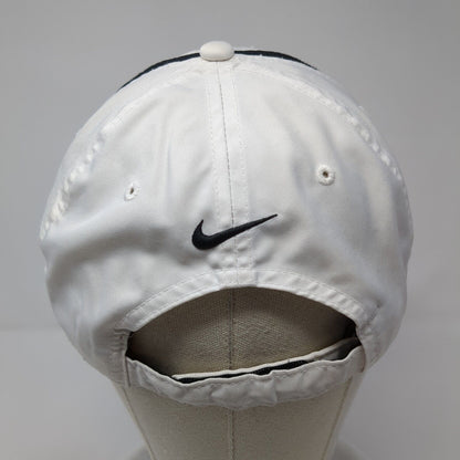 Nike Golf Strapback Hat White One Size Adjustable Swoosh Logo 6 Panel