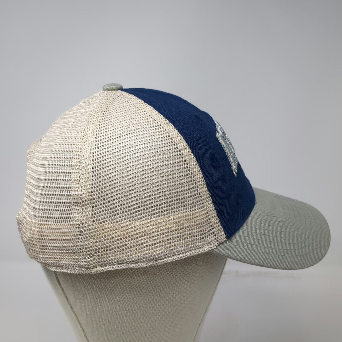 Utah State Aggies NCAA Captivating Trucker Hat Blue Gray One Size Mesh Snapback