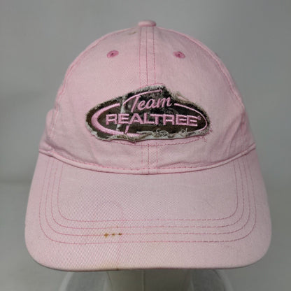 Team Realtree Strapback Hat Pink OSFM Adjustable Embroidered 6 Panel Cotton