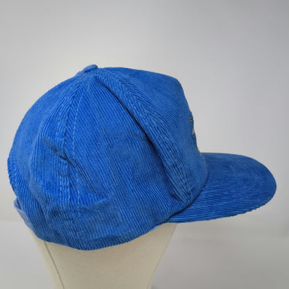 Mountaintop Marketing Trucker Blue One Size Corduroy Fishing Fish Snapback Hat