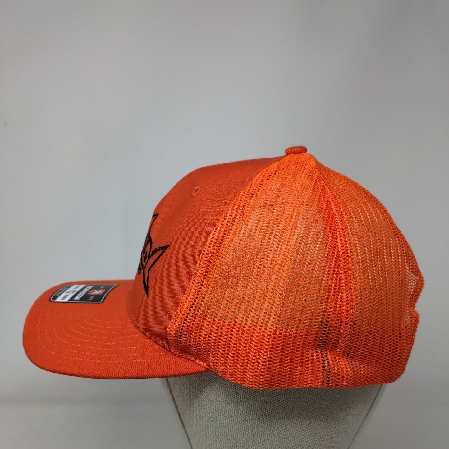 Barstool Outdoors Snapback Mesh Back Trucker Hat Orange One Size Richardson