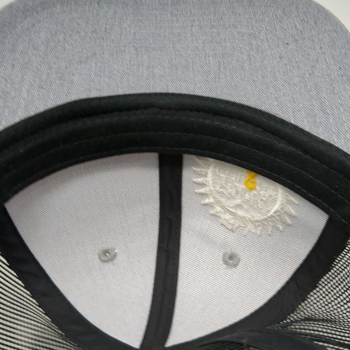 Port Authority Trucker Hat Gray One Size Mesh Back Snapback Shine Cology Logo