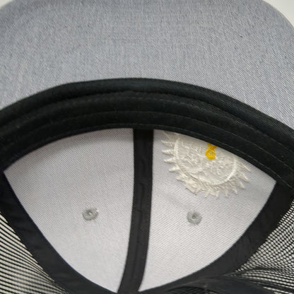 Port Authority Trucker Hat Gray One Size Mesh Back Snapback Shine Cology Logo