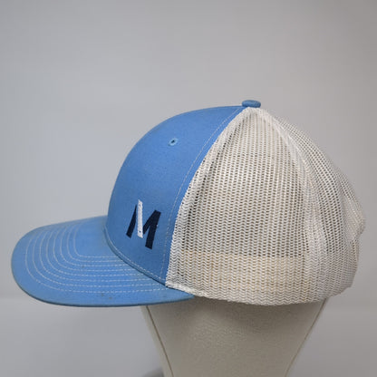 Midwest Lumber Snapback Trucker Hat Blue OS Adjustable Mesh Back Richardson