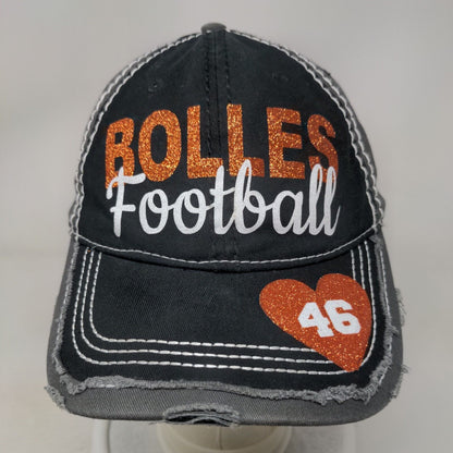 Bolles Football Strapback Hat Multicolor OSFM Graphic Sparkly Logo Otto
