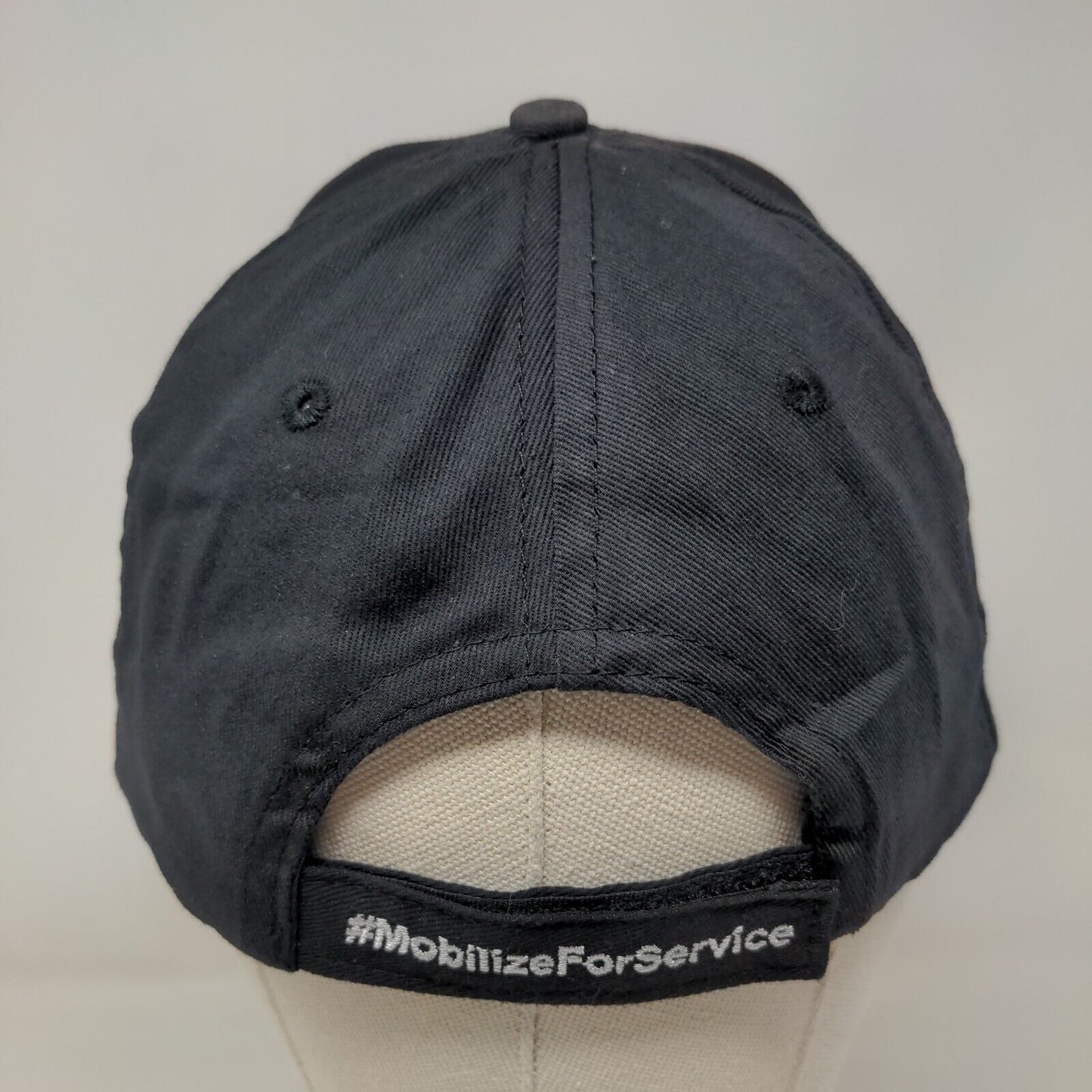 T-Mobile Strapback Hat Black One Size Adjustable Embroidered Patriotic 6 Panel