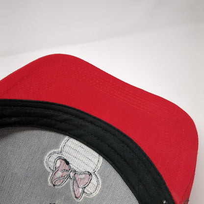 Minnie Mouse Snapback Hat Multicolor One Size Polka Dot Adjustable