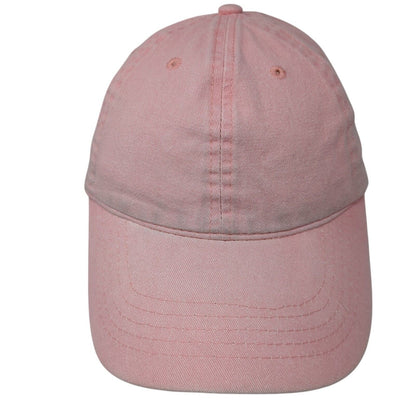 Unbranded Strapback Hat Pink One Size Adjustable Vented Holes 6 Panel Blank