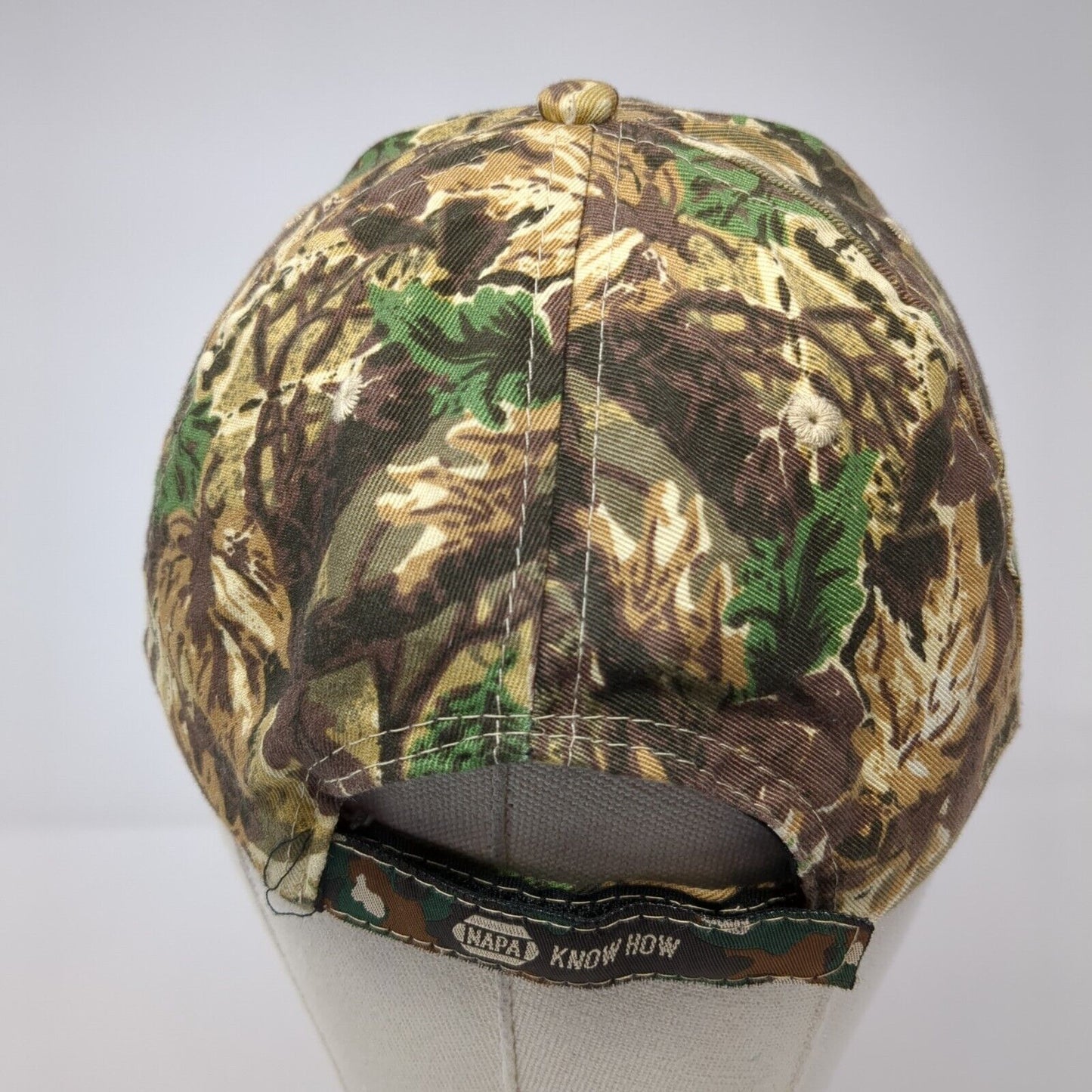 NAPA Outdoors Strapback Hat Camouflage One Size Adjustable Embroidered 6 Panel