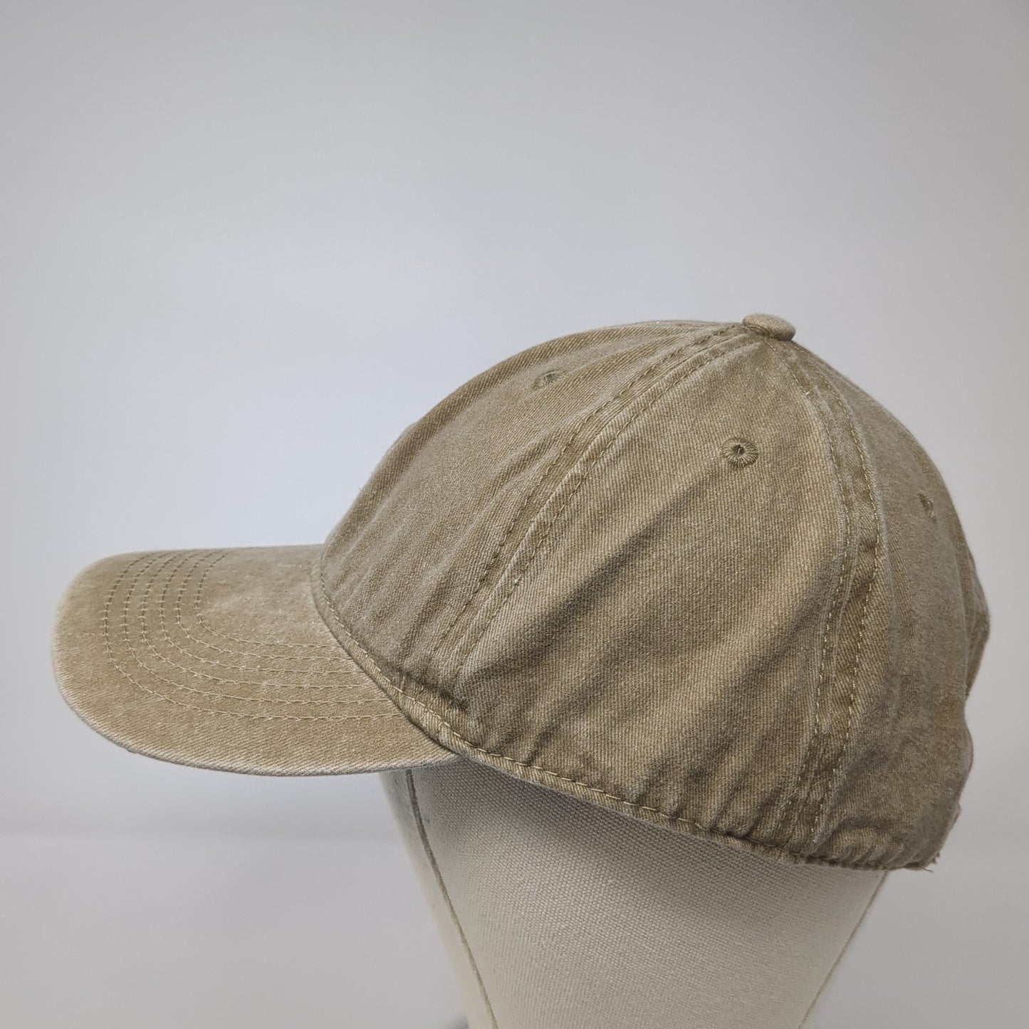 CYGT Slideback Baseball Cap Brown One Size Adjustable Vented Holes 6 Panel Blank