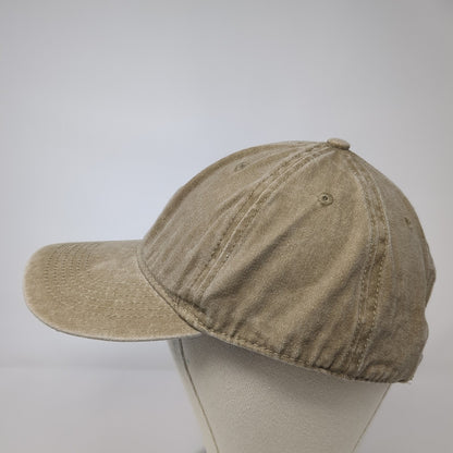 CYGT Slideback Baseball Cap Brown One Size Adjustable Vented Holes 6 Panel Blank