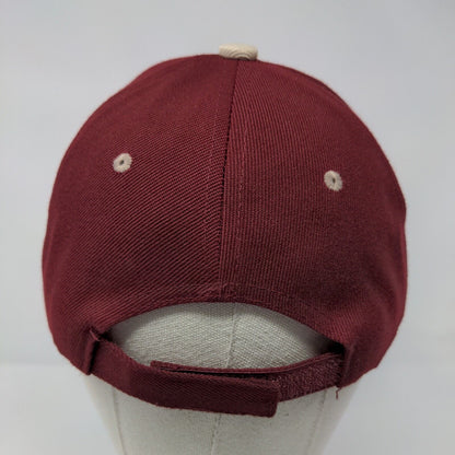 Costa Maya Strapback Hat Red OSFA Adjustable Embroidered 6 Panel