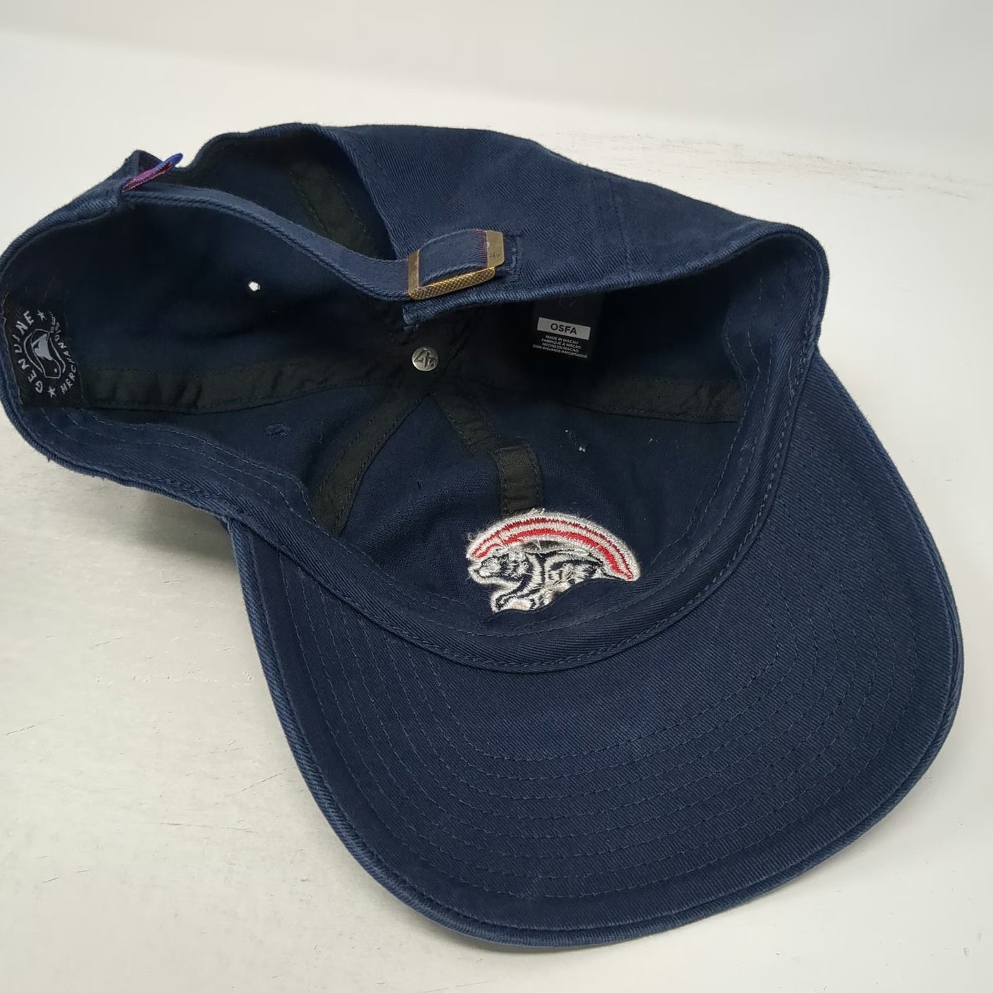 '47 MLB Chicago Cubs Blue Red White One Size Cotton Adjustable Baseball Cap Hat