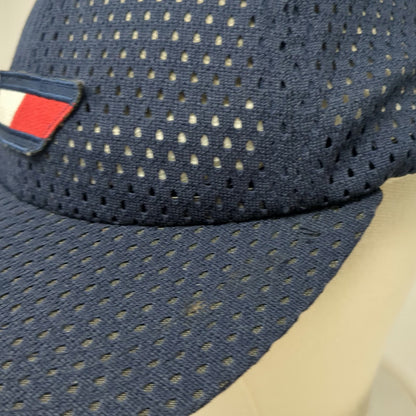Tommy Hilfiger Baseball Cap Blue Athletics Mesh Slideback Polyester Hat Vintage