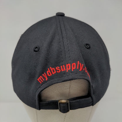 D&B Supply Slideback Hat Black OSFA Embroidered 6 Panel Buck's Bags