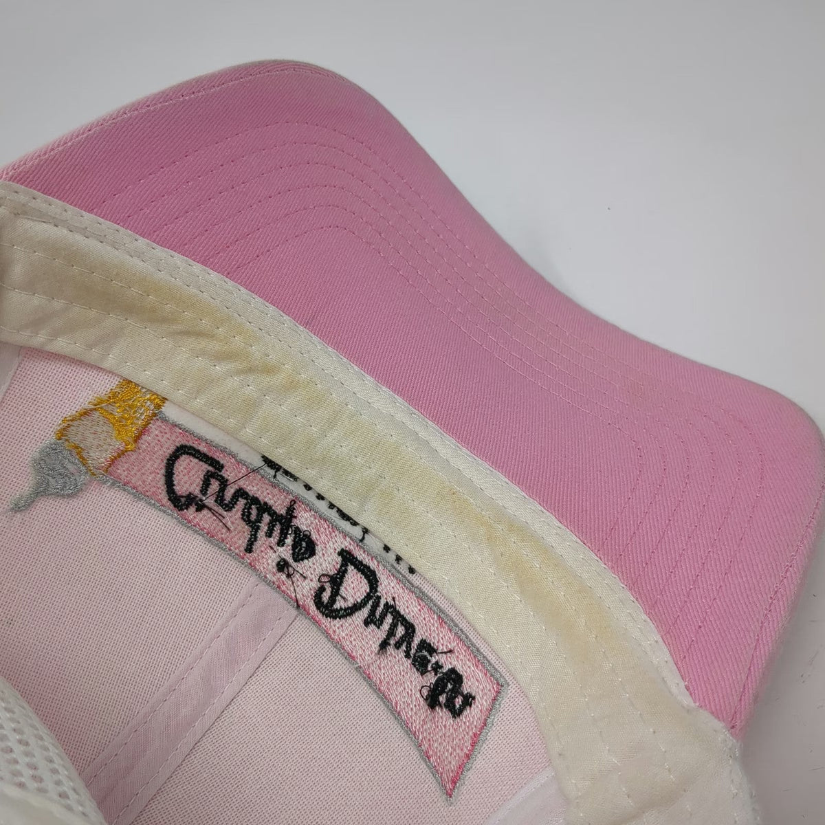 Cap America Trucker Hat Pink White One Size Cindy's Drive-in Granby MA Est 1995