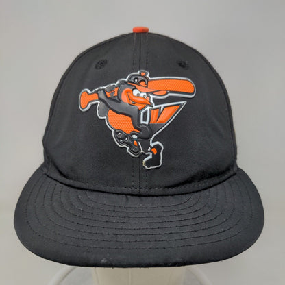 New Era Men's 59Fifty Fitted Hat Black 7 1/4 Baltimore Orioles 3D Bird Logo MLB