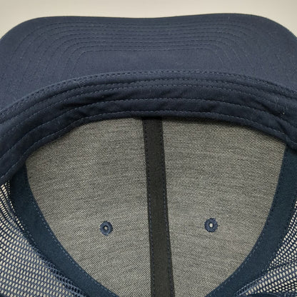 Richardson Trucker Hat Blue One Size Operation Second Chance Leather Mesh Patch