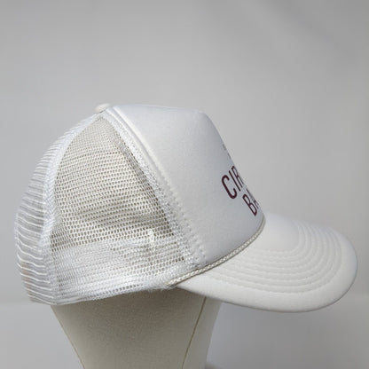 El Korah Shrine Circus Band Snapback Trucker Hat White OS Mesh Back Rope Otto