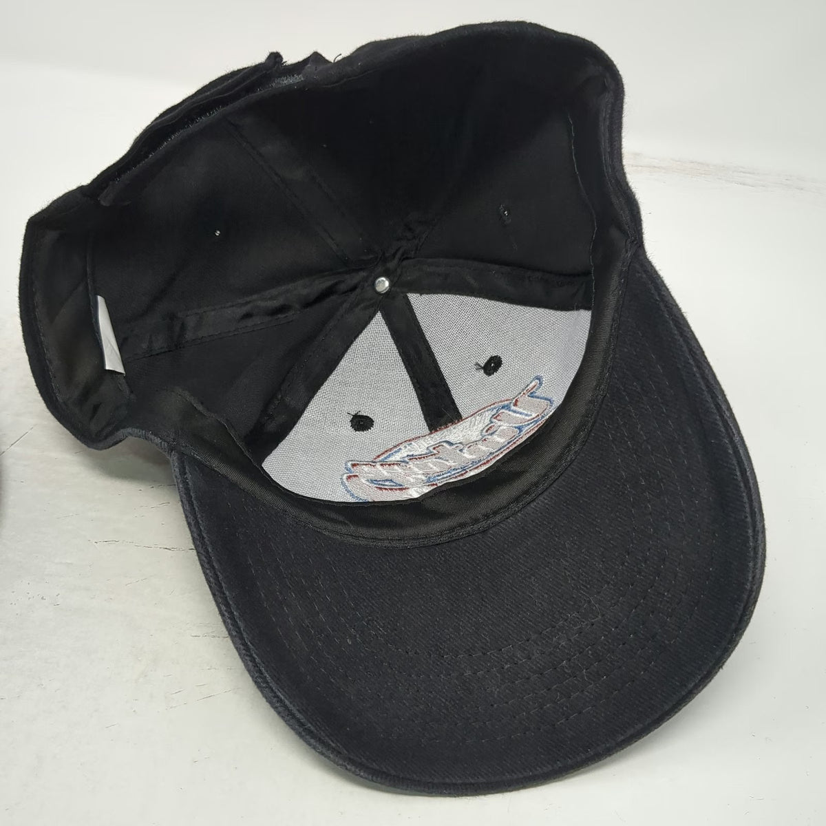 Black Baseball Cap One Size Authentic 1960 Original Embroidered Strapback Hat
