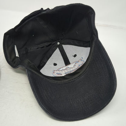 Black Baseball Cap One Size Authentic 1960 Original Embroidered Strapback Hat