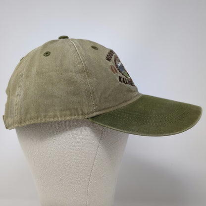 Ouray Sportswear Moose's Saloon Montana Baseball Cap Hat One Size Beige Green