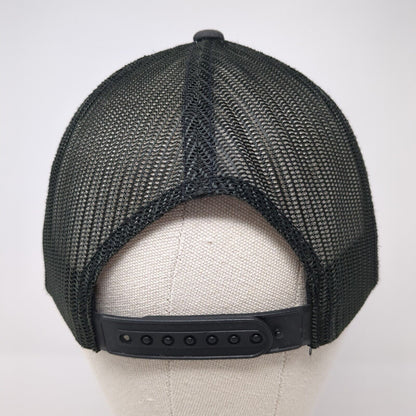Columbia Patch Snapback Trucker Hat Black One Size Mesh Back 6 Panel