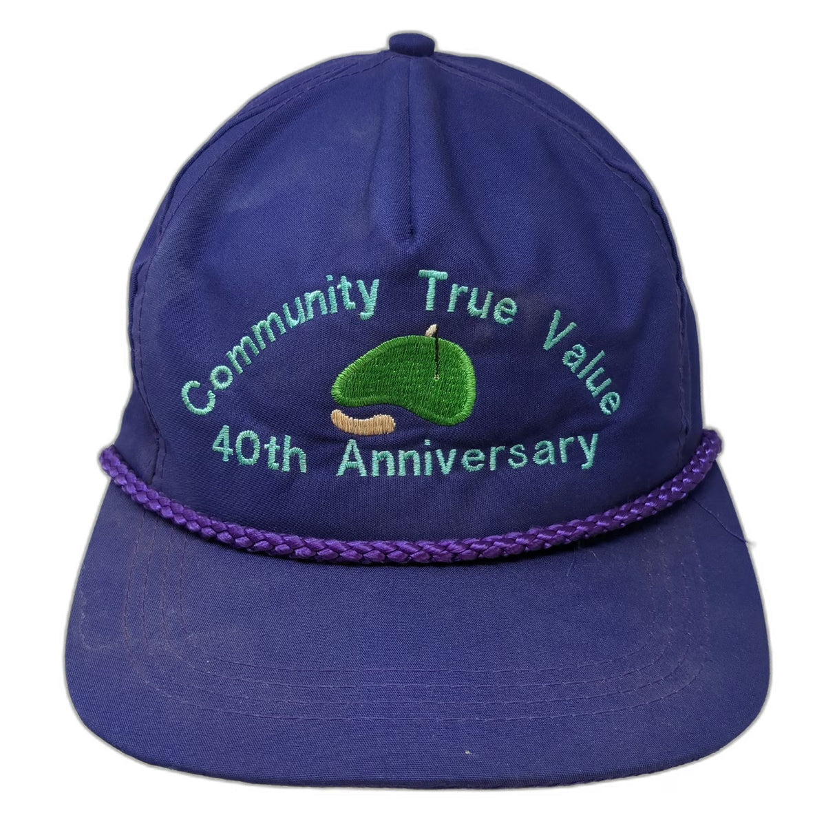 Purple Trucker Hat One Size Community True Value 40th Anniversary Golf Rope Brim