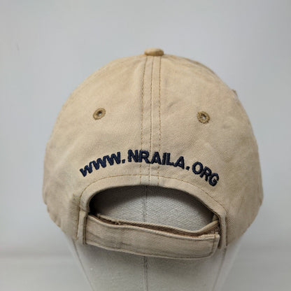 NRA Strapback Hat Tan One Size Embroidered Institute For Legislative Action