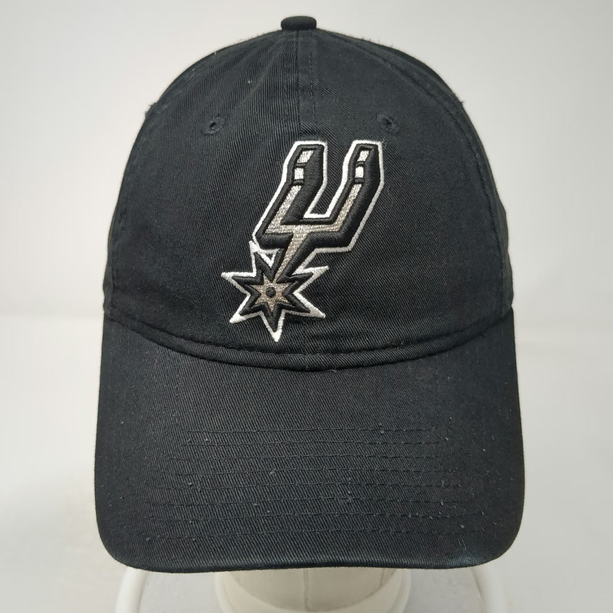 San Antonio Spurs NBA New Era Cap Black OS 9TWENTY Adjustable Strap Logo Hat