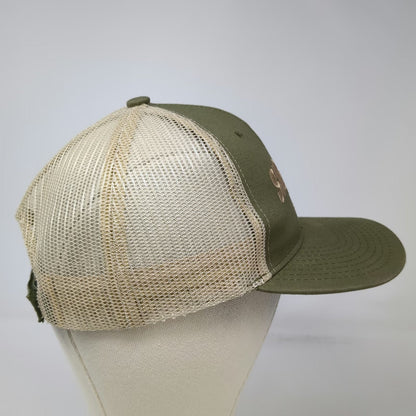 Sig Sauer Academy Hat Green One Size Baseball Cap Mesh Back Strapback Beige Logo