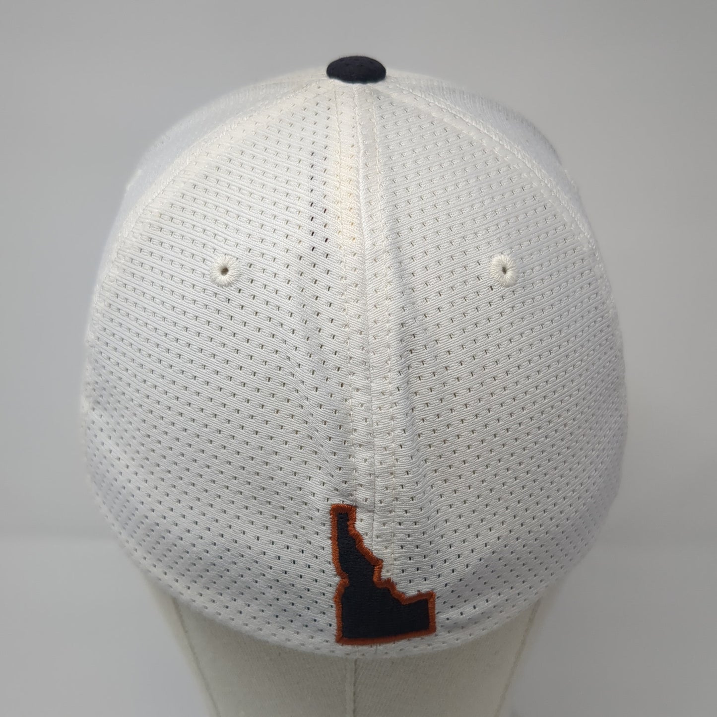 208 Idaho Fitted Hat White Medium Embroidered Colorblock Pacific Headwear