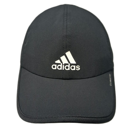 adidas Baseball Cap Black One Size Climalite Performance Adjustable Logo Hat