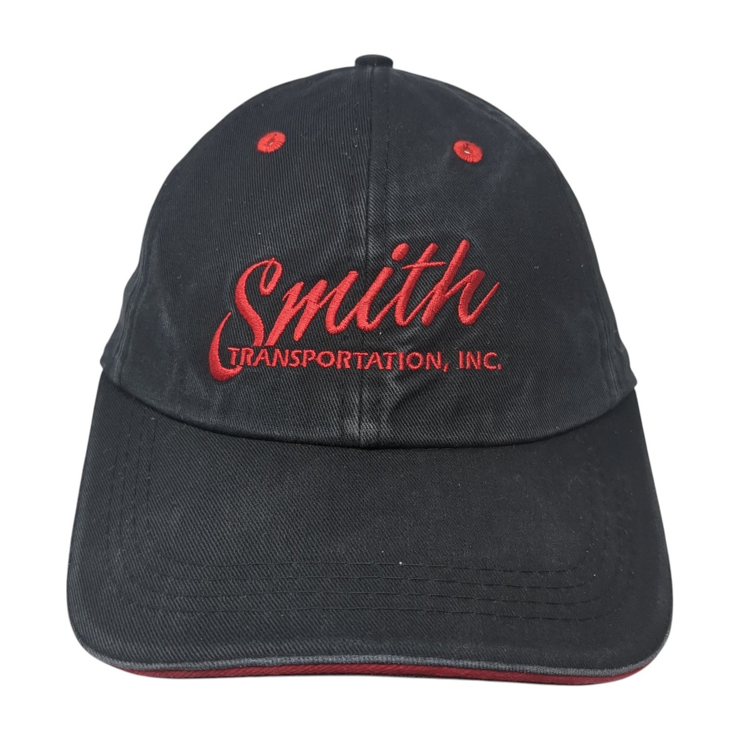 Smith Transportation Inc. Strapback Baseball Cap Black One Size Adjustable